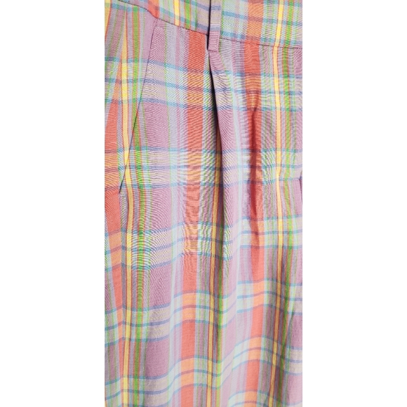 41. NWOT J.Crew Collection essential Italian viscose-blend pant in sunset plaid - Picture 4 of 6
